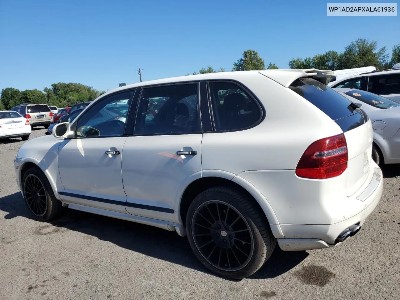 2010 Porsche Cayenne Gts VIN: WP1AD2APXALA61936 Lot: 60438884