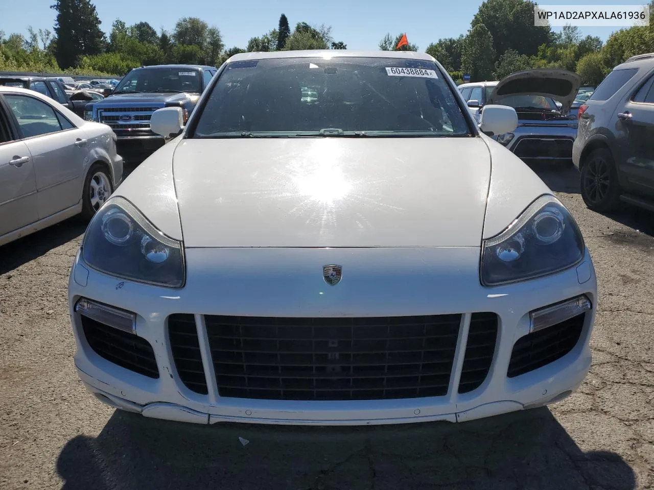 2010 Porsche Cayenne Gts VIN: WP1AD2APXALA61936 Lot: 60438884