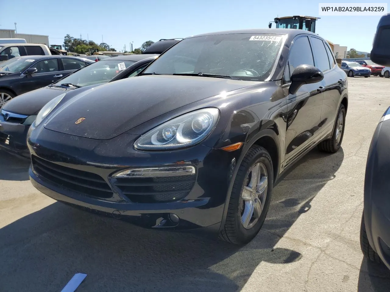 2011 Porsche Cayenne S VIN: WP1AB2A29BLA43259 Lot: 54323544