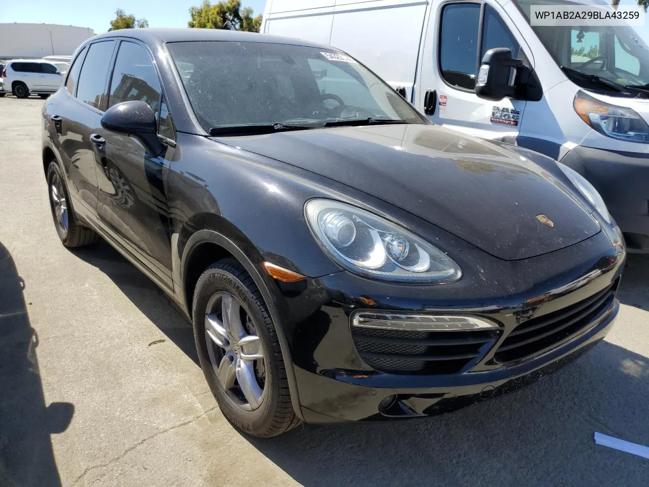 WP1AB2A29BLA43259 2011 Porsche Cayenne S