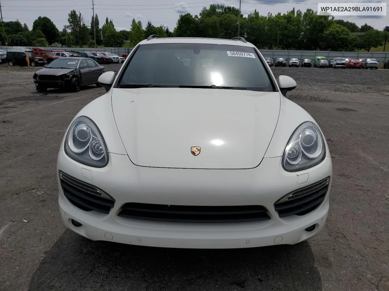 2011 Porsche Cayenne S Hybrid VIN: WP1AE2A29BLA91691 Lot: 58450774