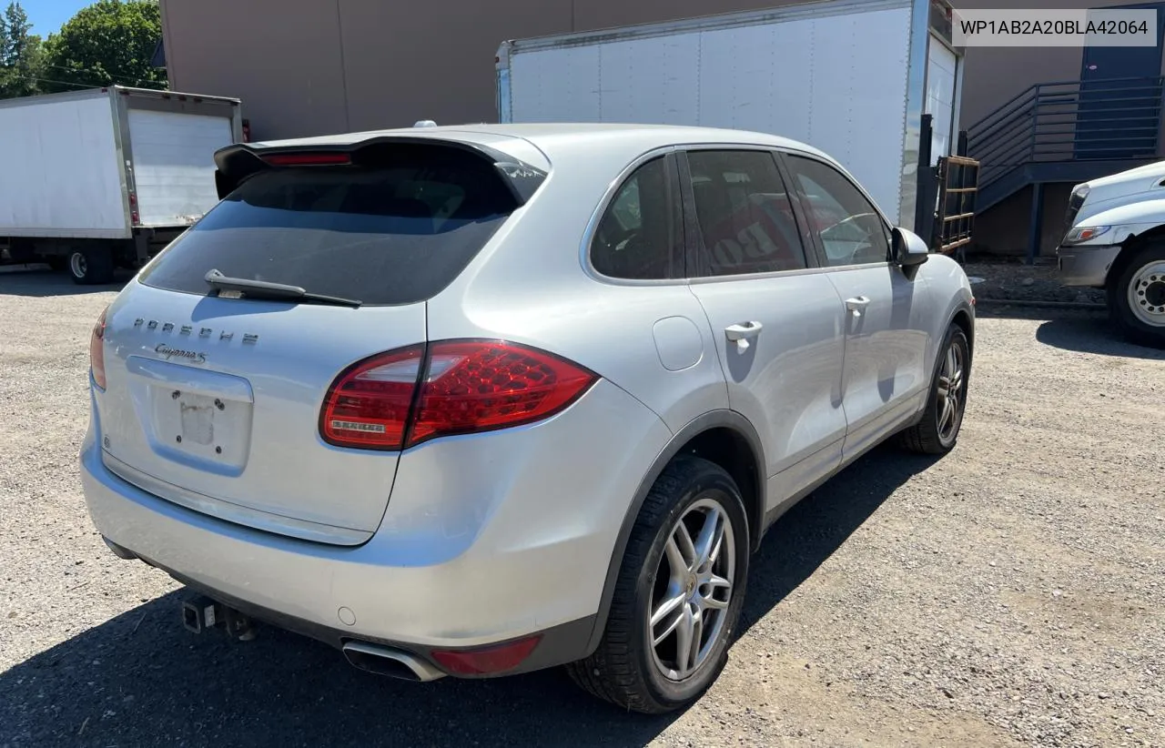 2011 Porsche Cayenne S VIN: WP1AB2A20BLA42064 Lot: 63700714