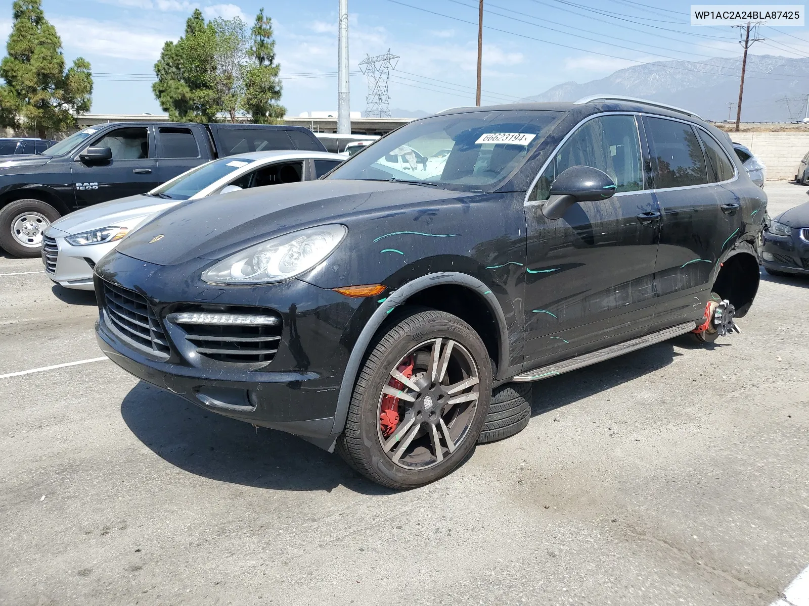 2011 Porsche Cayenne Turbo VIN: WP1AC2A24BLA87425 Lot: 66623194