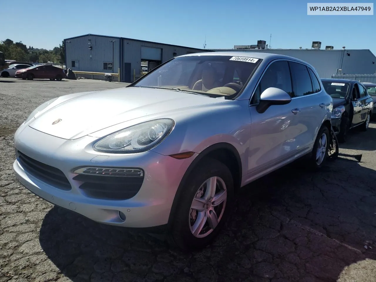 2011 Porsche Cayenne S VIN: WP1AB2A2XBLA47949 Lot: 70659914