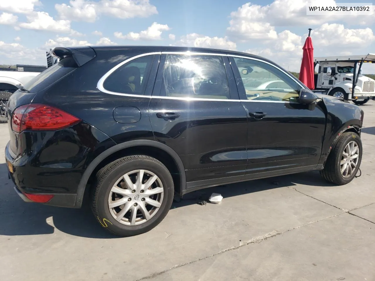 2011 Porsche Cayenne VIN: WP1AA2A27BLA10392 Lot: 71638794