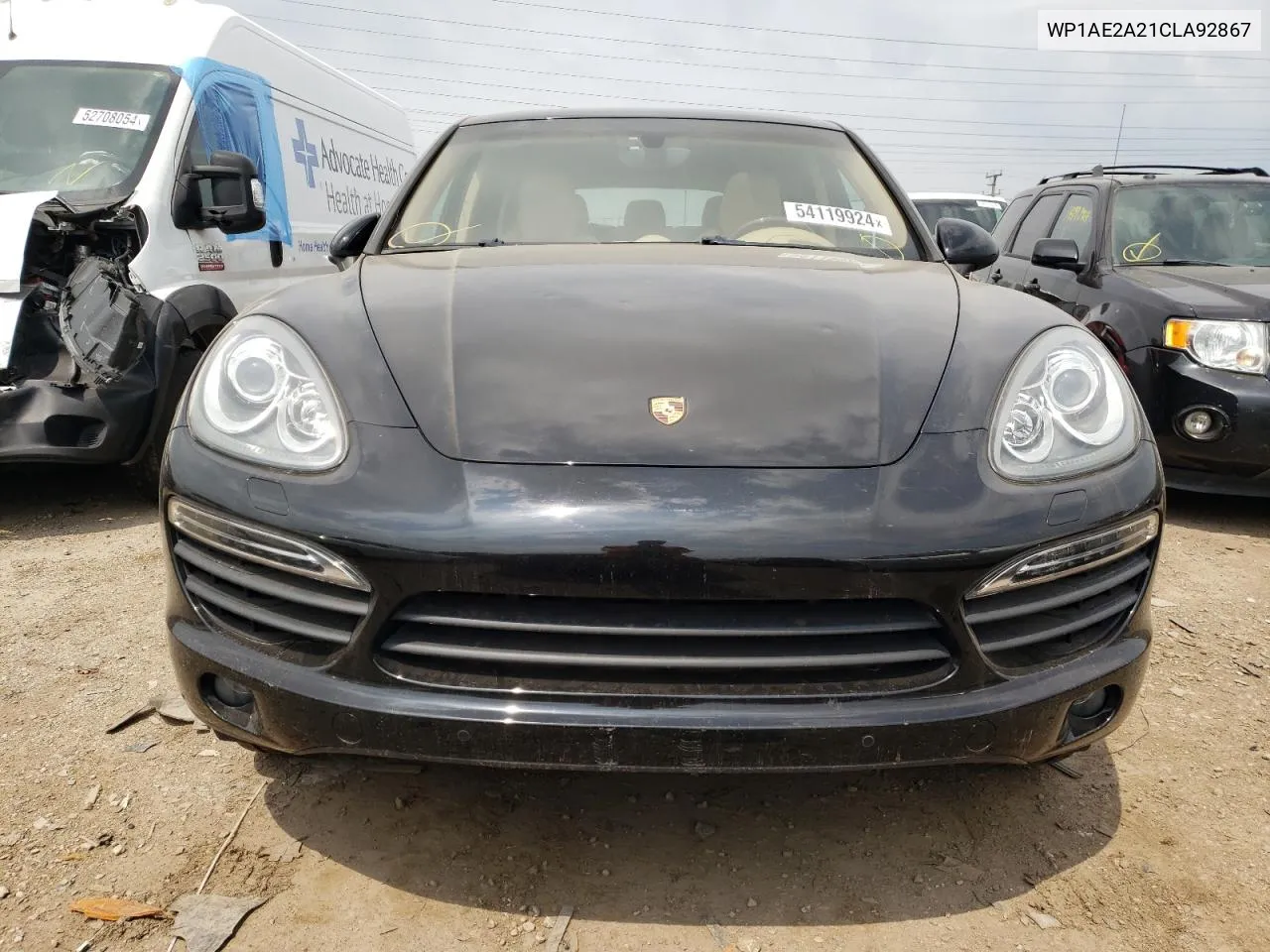 2012 Porsche Cayenne S Hybrid VIN: WP1AE2A21CLA92867 Lot: 54119924