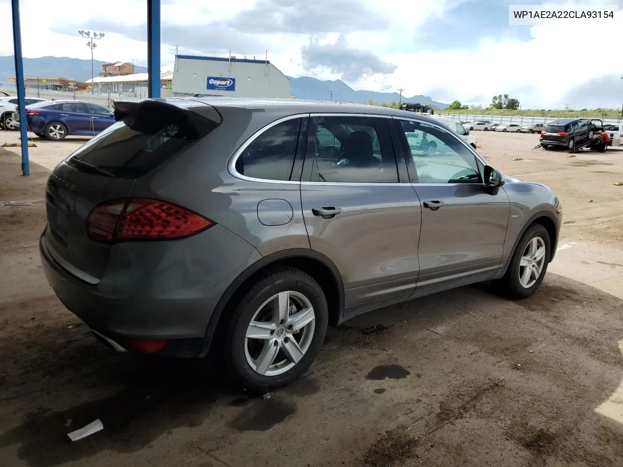 WP1AE2A22CLA93154 2012 Porsche Cayenne S Hybrid