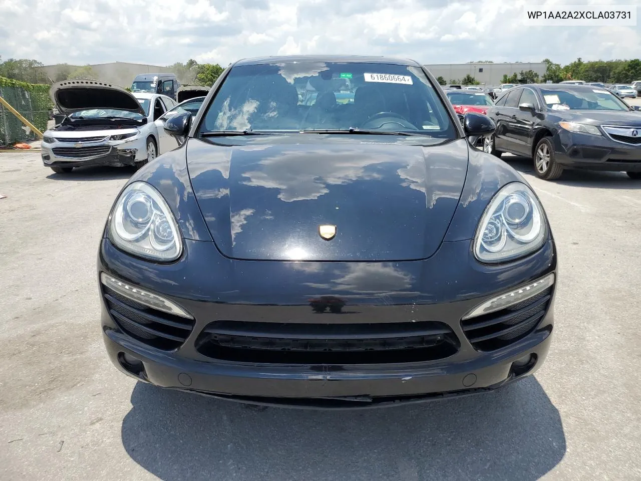 2012 Porsche Cayenne VIN: WP1AA2A2XCLA03731 Lot: 61860664