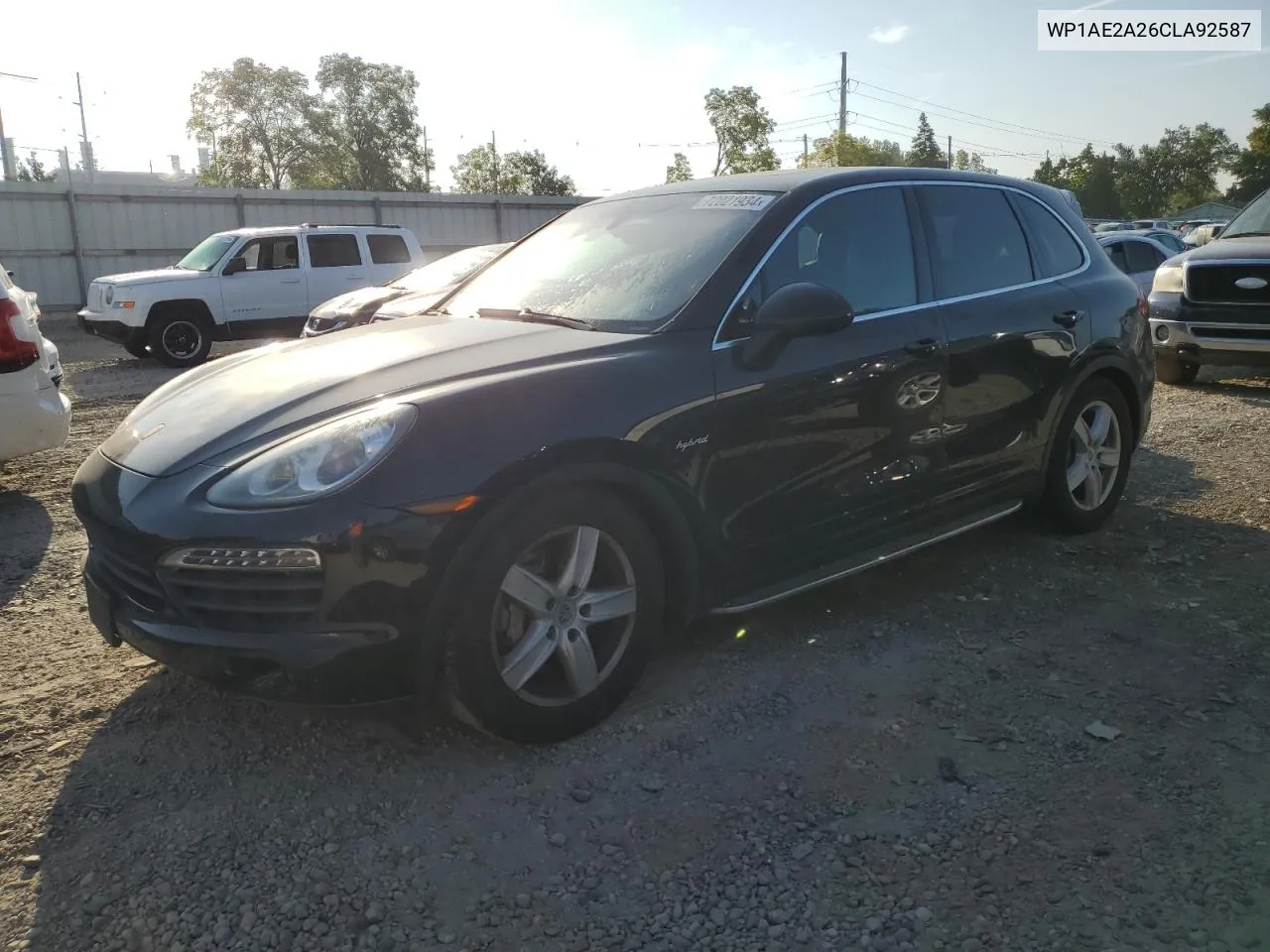 2012 Porsche Cayenne S Hybrid VIN: WP1AE2A26CLA92587 Lot: 72021934