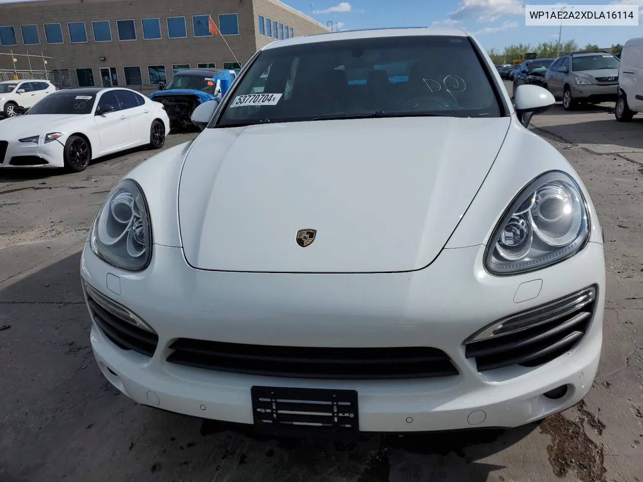 2013 Porsche Cayenne S Hybrid VIN: WP1AE2A2XDLA16114 Lot: 53770704