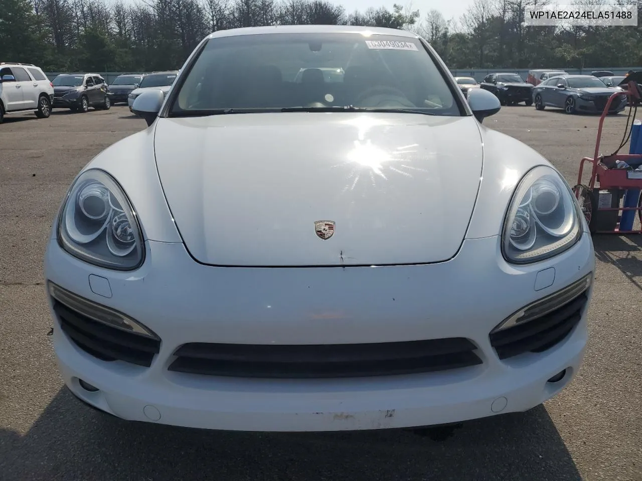 2014 Porsche Cayenne S Hybrid VIN: WP1AE2A24ELA51488 Lot: 63049034