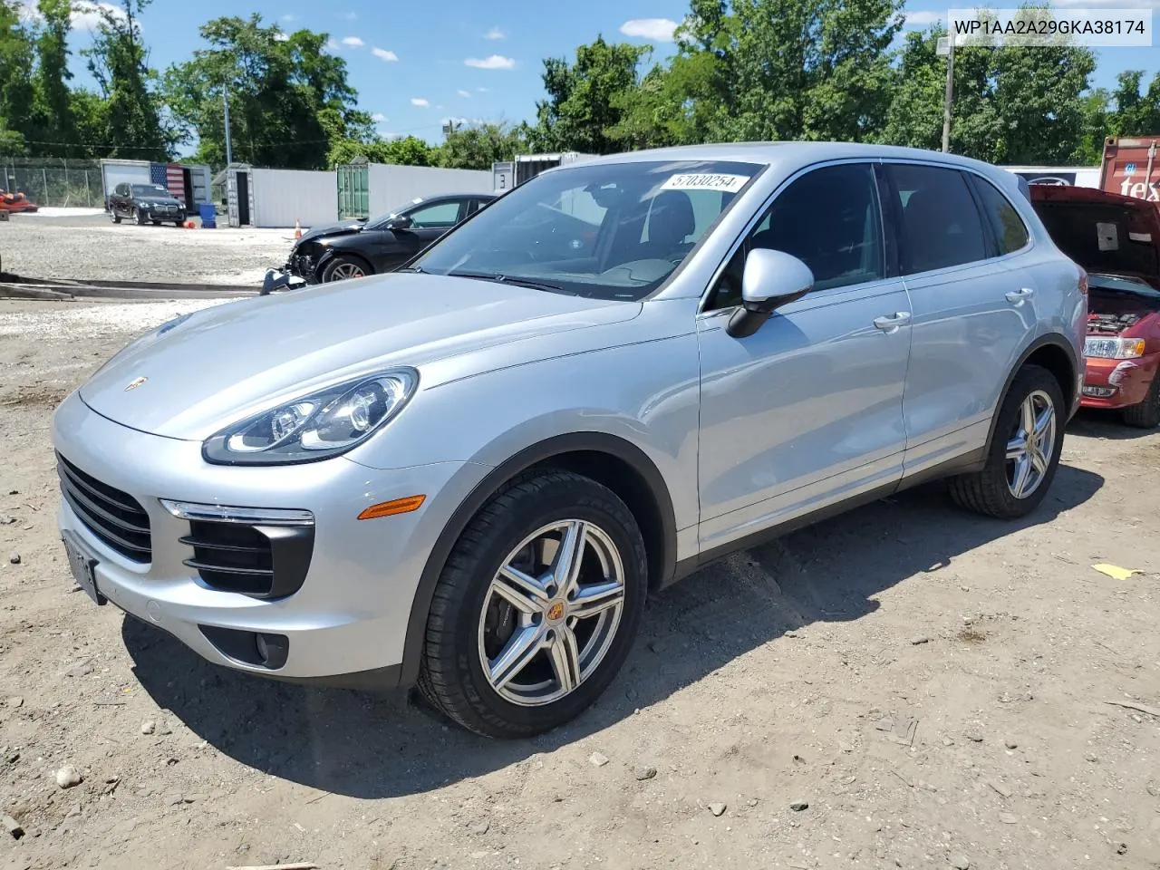 2016 Porsche Cayenne VIN: WP1AA2A29GKA38174 Lot: 57030254