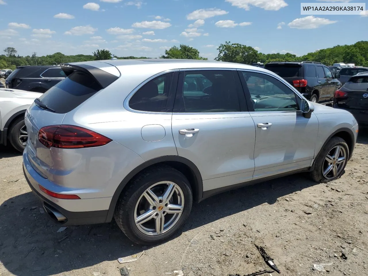 2016 Porsche Cayenne VIN: WP1AA2A29GKA38174 Lot: 57030254