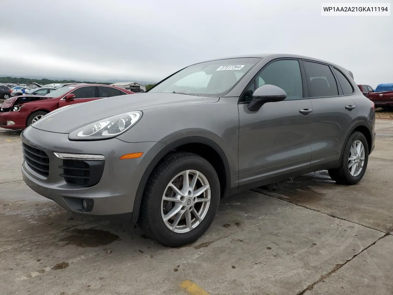 2016 Porsche Cayenne VIN: WP1AA2A21GKA11194 Lot: 57517264