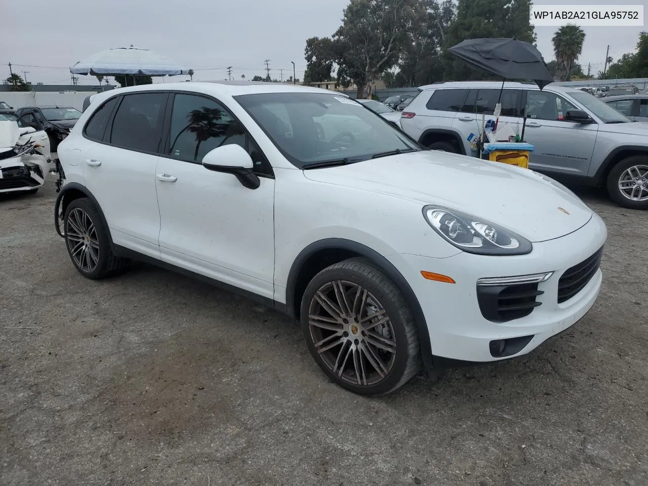 2016 Porsche Cayenne S VIN: WP1AB2A21GLA95752 Lot: 57817994