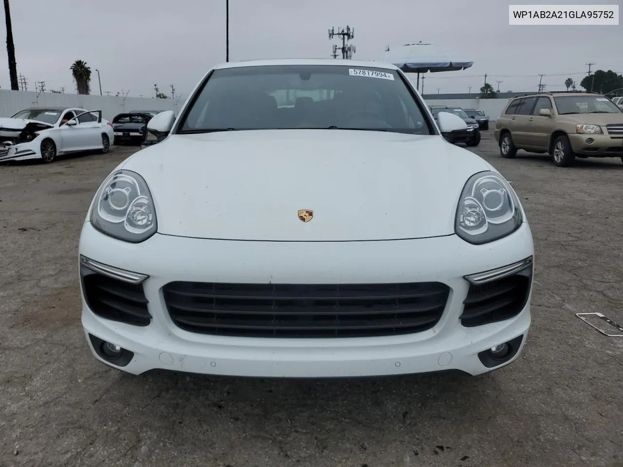 2016 Porsche Cayenne S VIN: WP1AB2A21GLA95752 Lot: 57817994