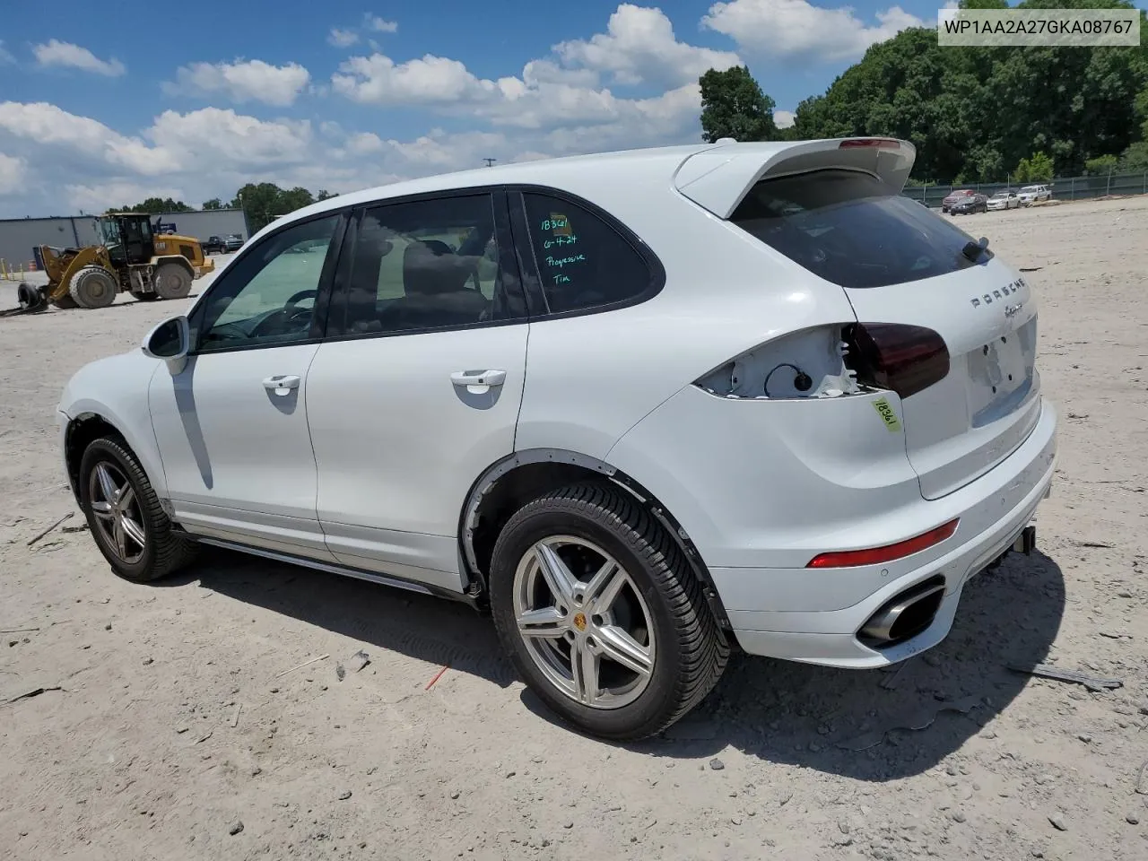 2016 Porsche Cayenne VIN: WP1AA2A27GKA08767 Lot: 60048444