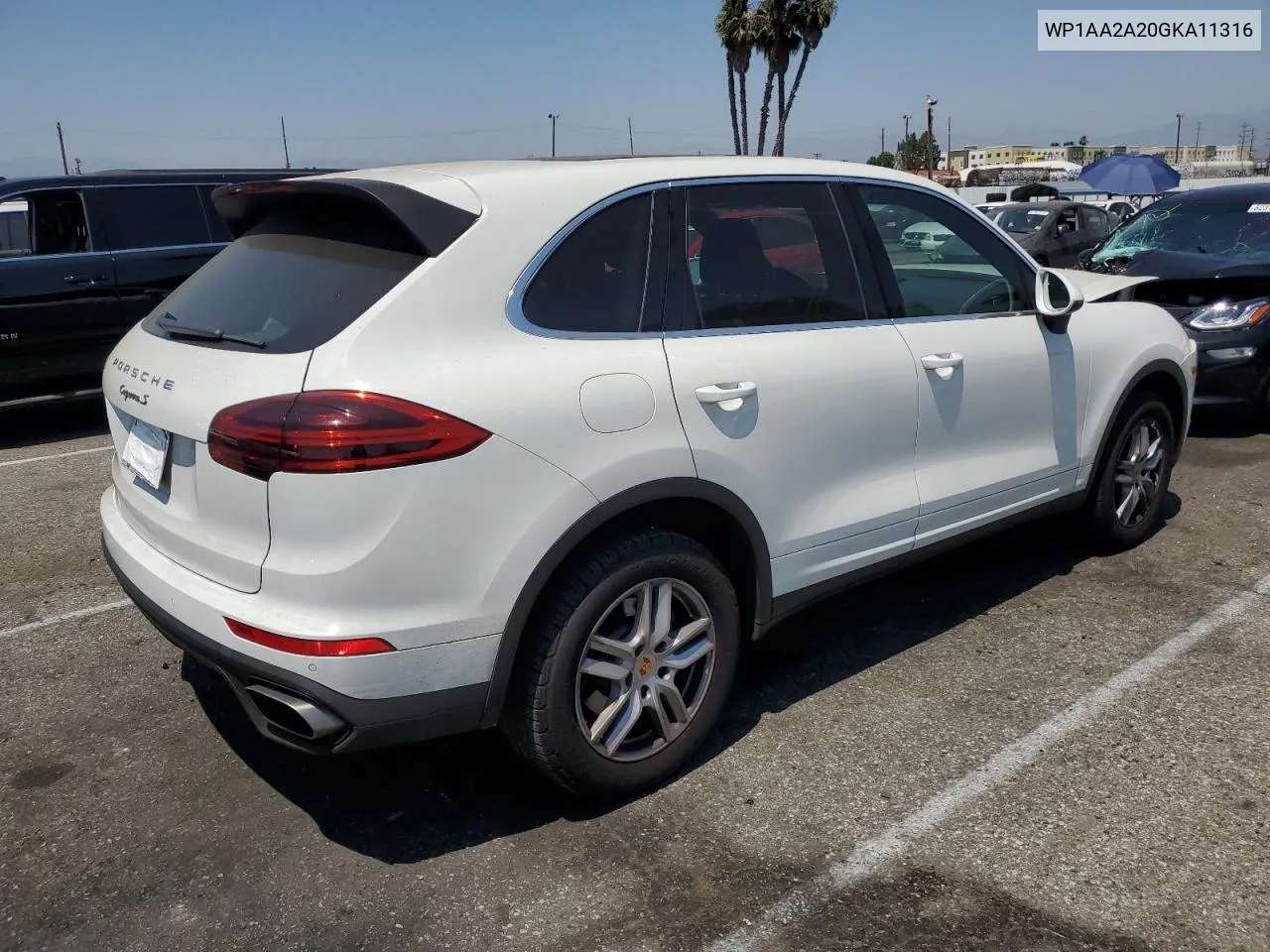 2016 Porsche Cayenne VIN: WP1AA2A20GKA11316 Lot: 62145774