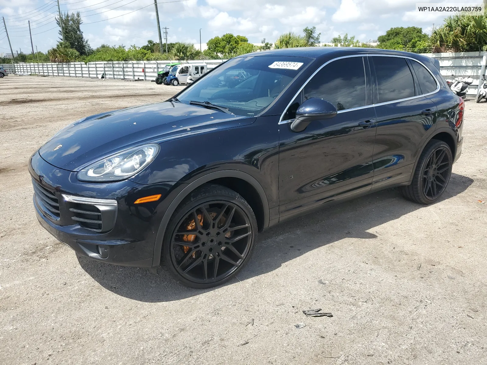 2016 Porsche Cayenne VIN: WP1AA2A22GLA03759 Lot: 64369574