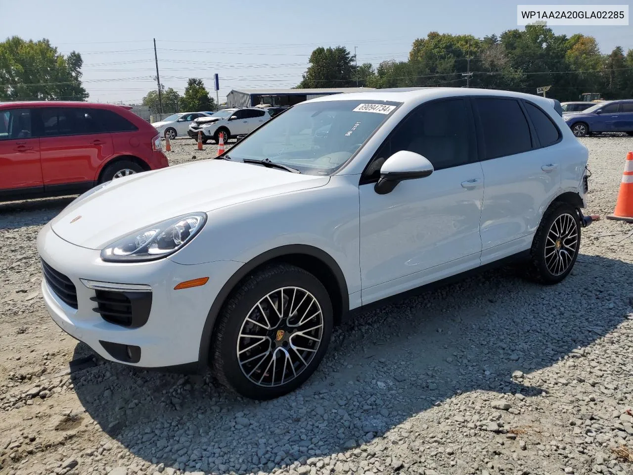 2016 Porsche Cayenne VIN: WP1AA2A20GLA02285 Lot: 69094734