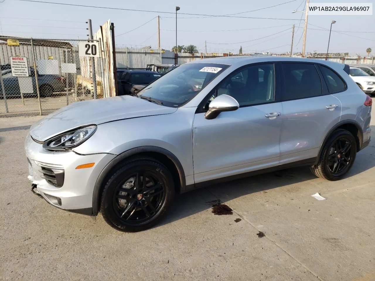 2016 Porsche Cayenne S VIN: WP1AB2A29GLA96907 Lot: 72654424