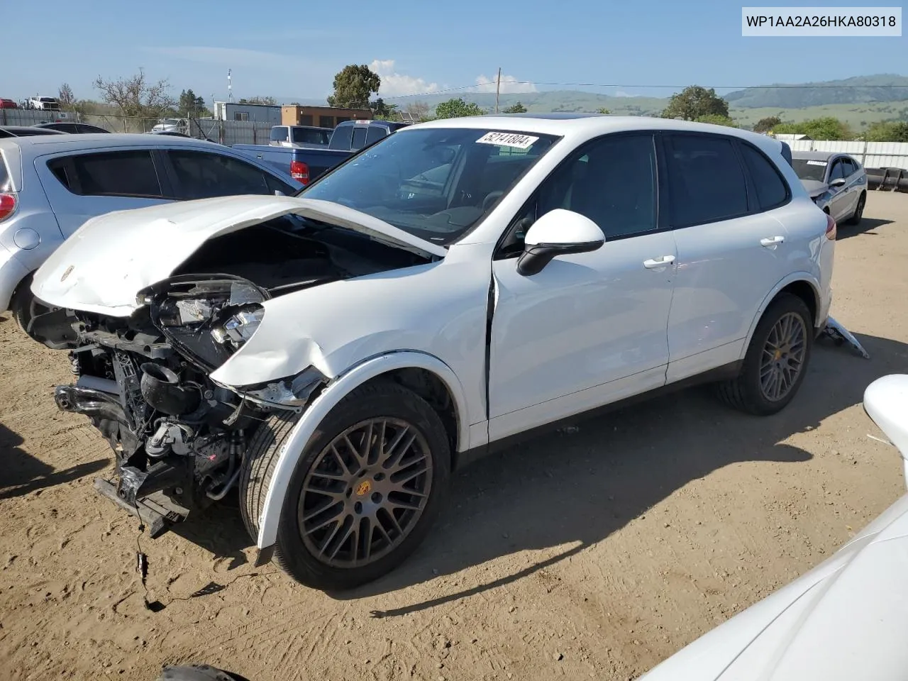 WP1AA2A26HKA80318 2017 Porsche Cayenne