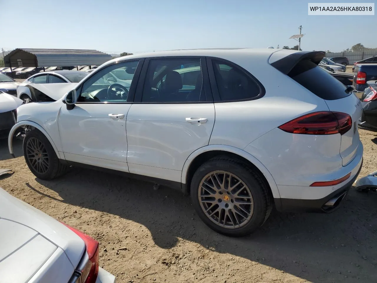 WP1AA2A26HKA80318 2017 Porsche Cayenne