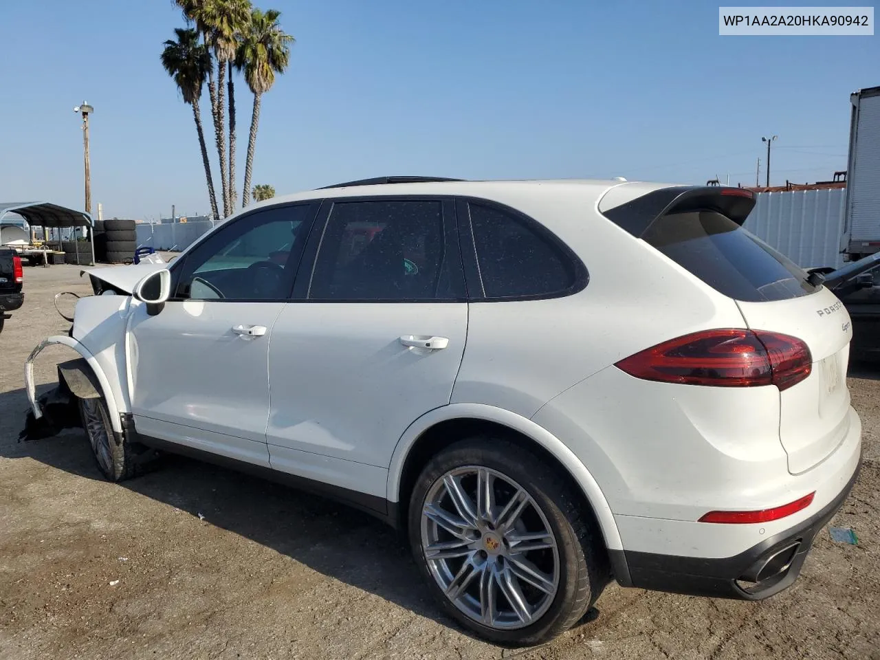 2017 Porsche Cayenne VIN: WP1AA2A20HKA90942 Lot: 53066524