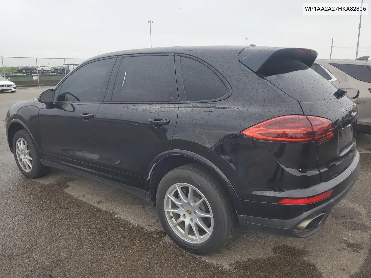 2017 Porsche Cayenne VIN: WP1AA2A27HKA82806 Lot: 53386444