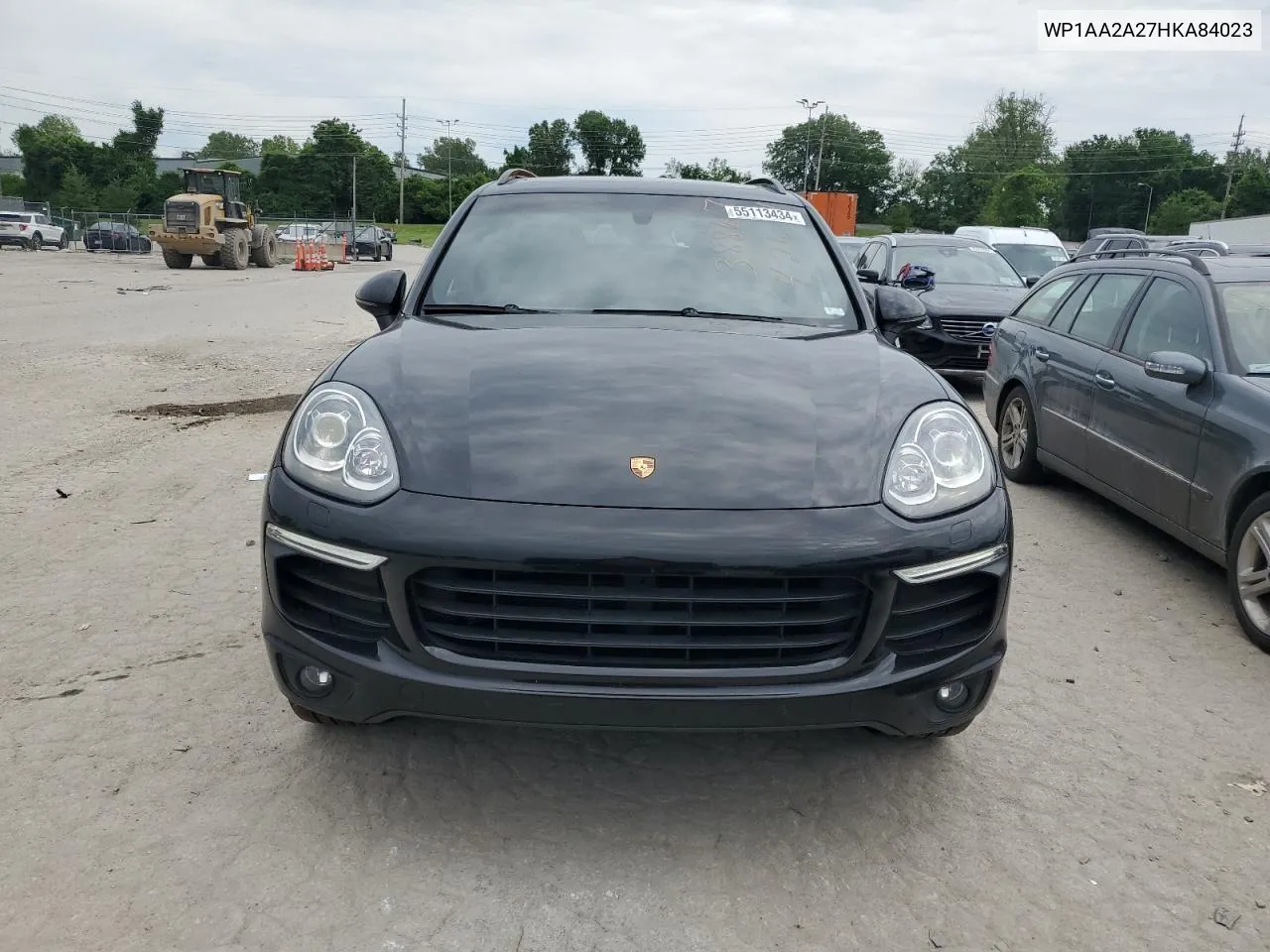 2017 Porsche Cayenne VIN: WP1AA2A27HKA84023 Lot: 55113434