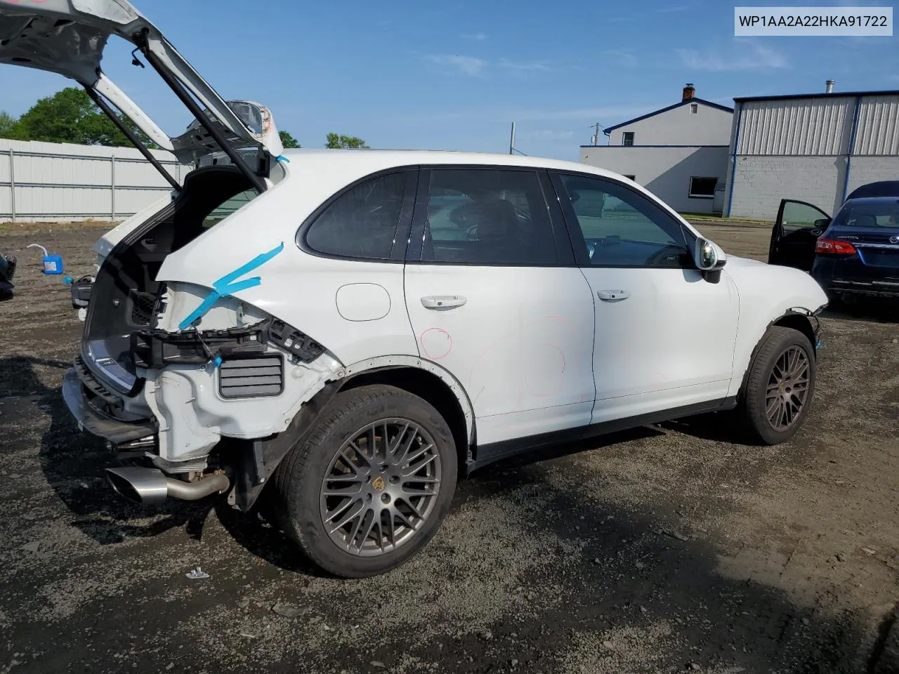 WP1AA2A22HKA91722 2017 Porsche Cayenne