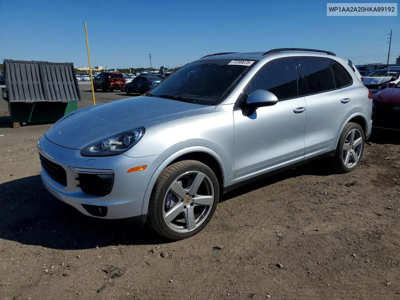 WP1AA2A20HKA89192 2017 Porsche Cayenne