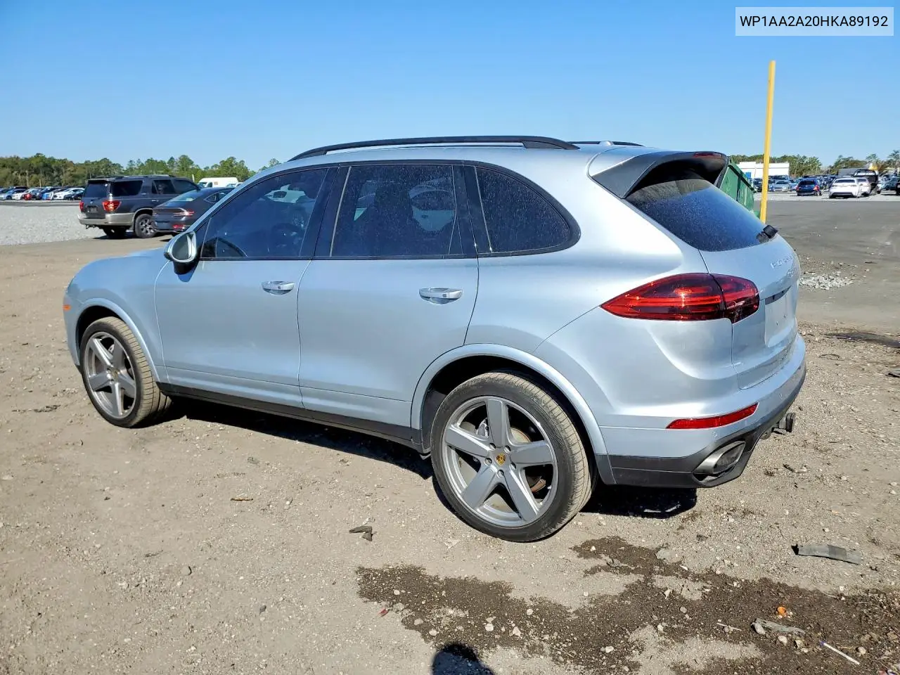 WP1AA2A20HKA89192 2017 Porsche Cayenne