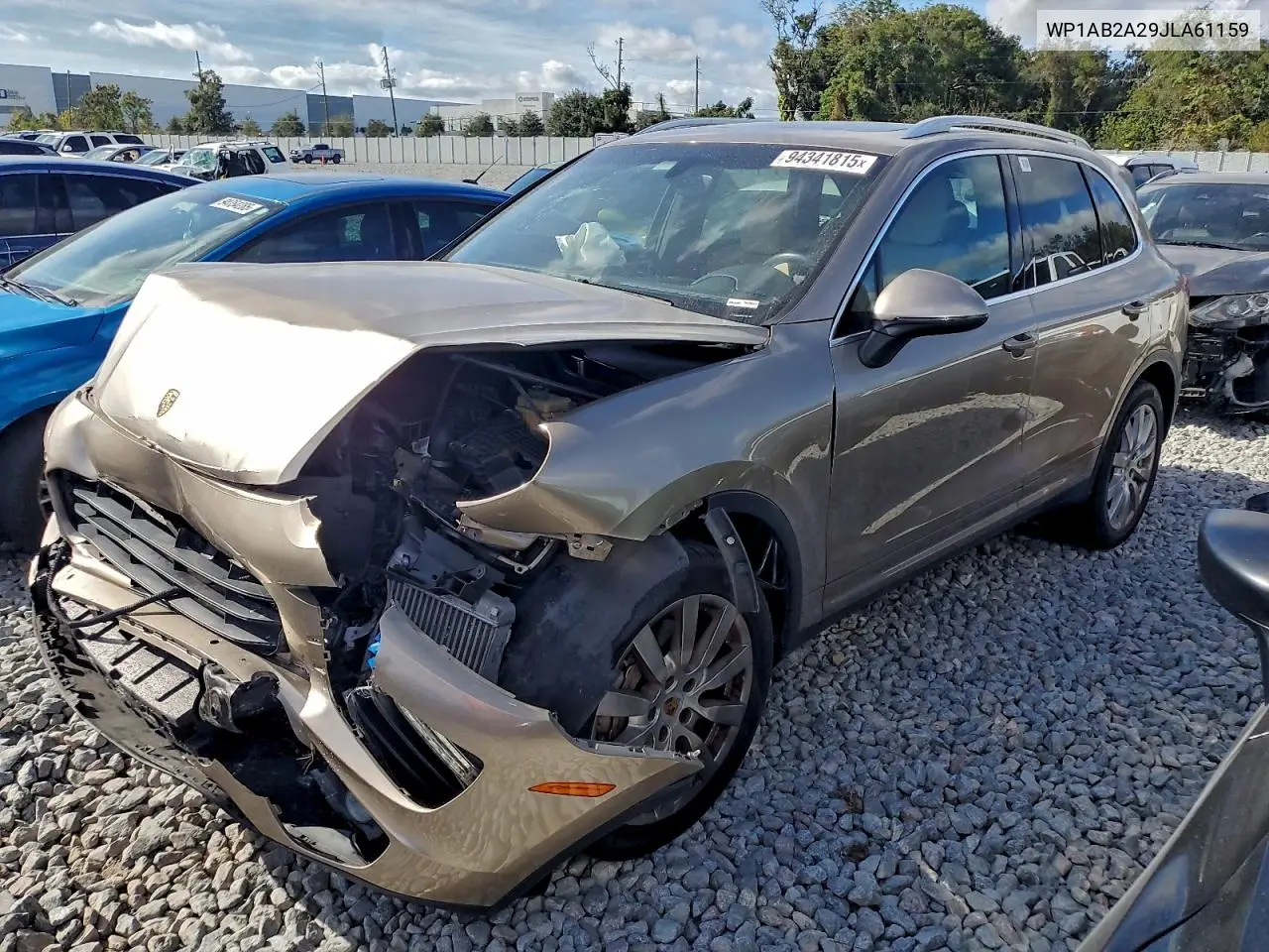 WP1AB2A29JLA61159 2018 Porsche Cayenne S