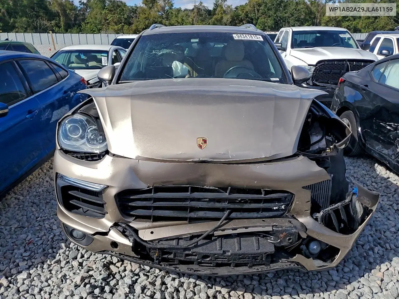 WP1AB2A29JLA61159 2018 Porsche Cayenne S