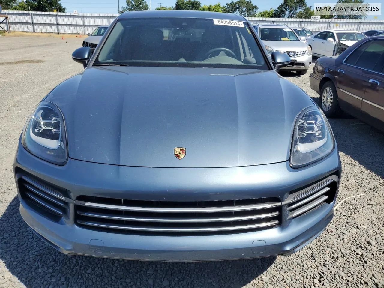 2019 Porsche Cayenne VIN: WP1AA2AY1KDA13366 Lot: 54358544