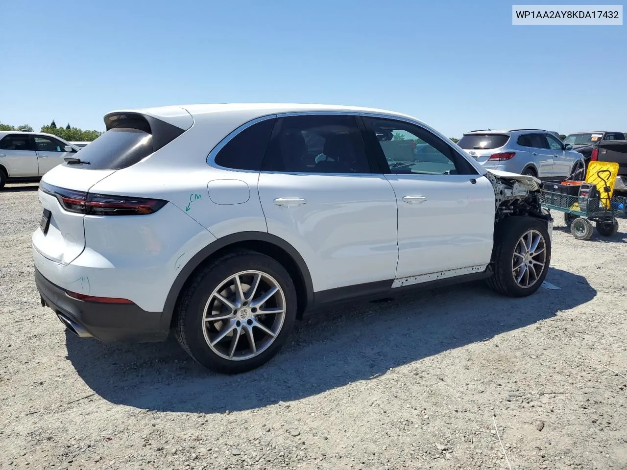 WP1AA2AY8KDA17432 2019 Porsche Cayenne