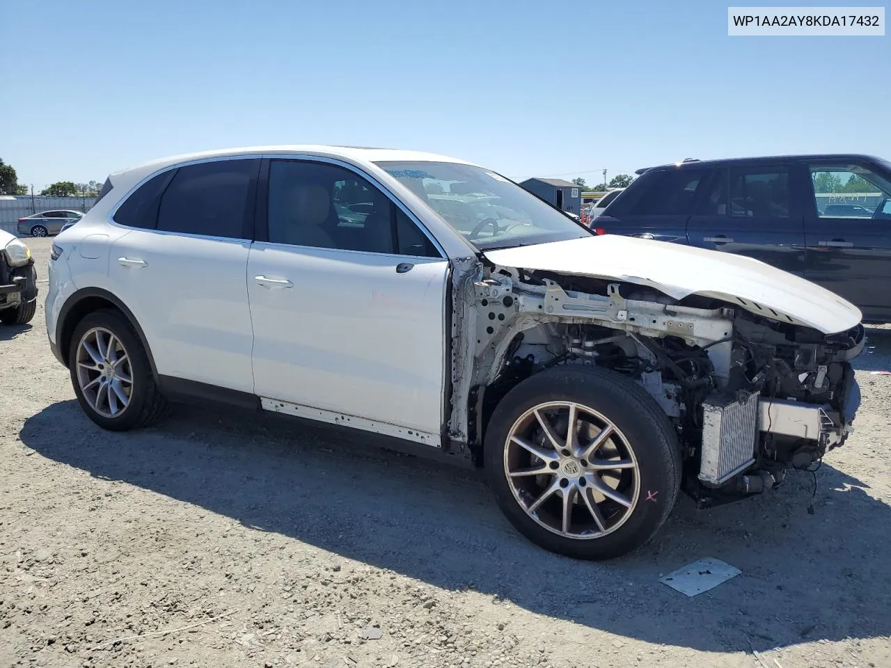 WP1AA2AY8KDA17432 2019 Porsche Cayenne