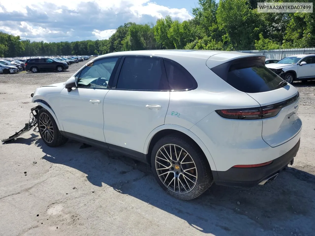 2019 Porsche Cayenne VIN: WP1AA2AY1KDA07499 Lot: 60238204