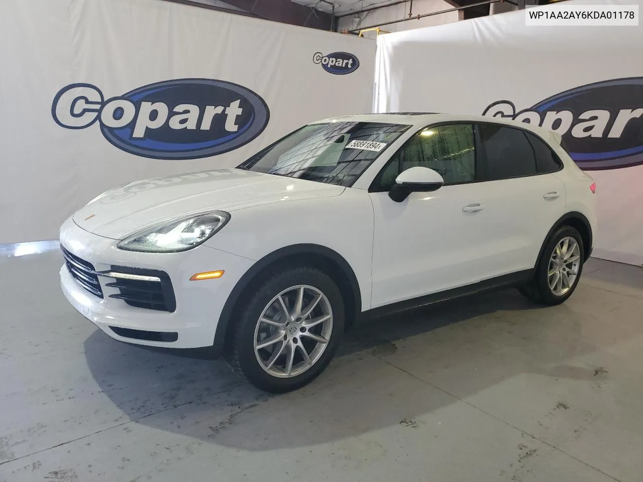 2019 Porsche Cayenne VIN: WP1AA2AY6KDA01178 Lot: 60837344