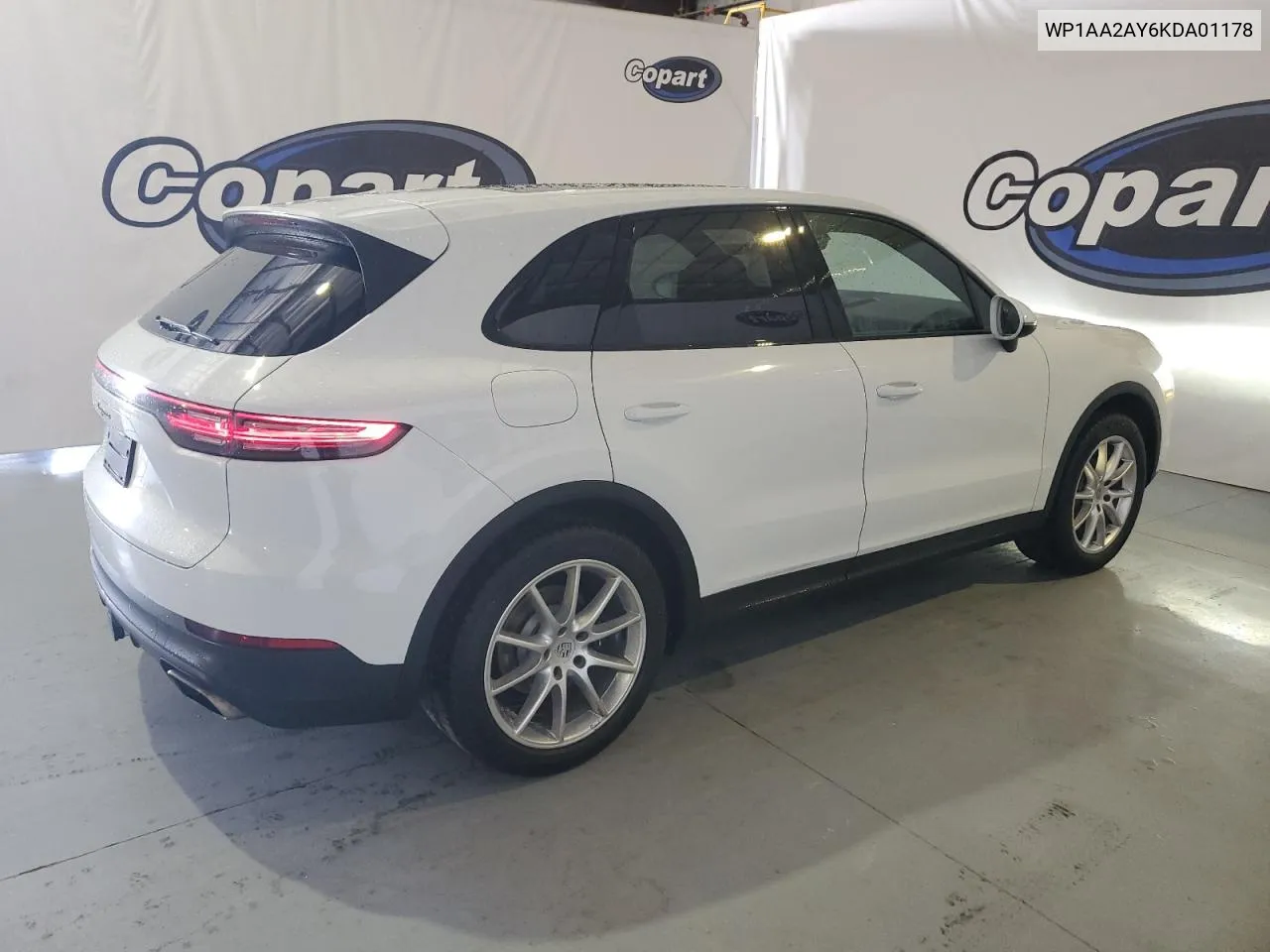 2019 Porsche Cayenne VIN: WP1AA2AY6KDA01178 Lot: 60837344