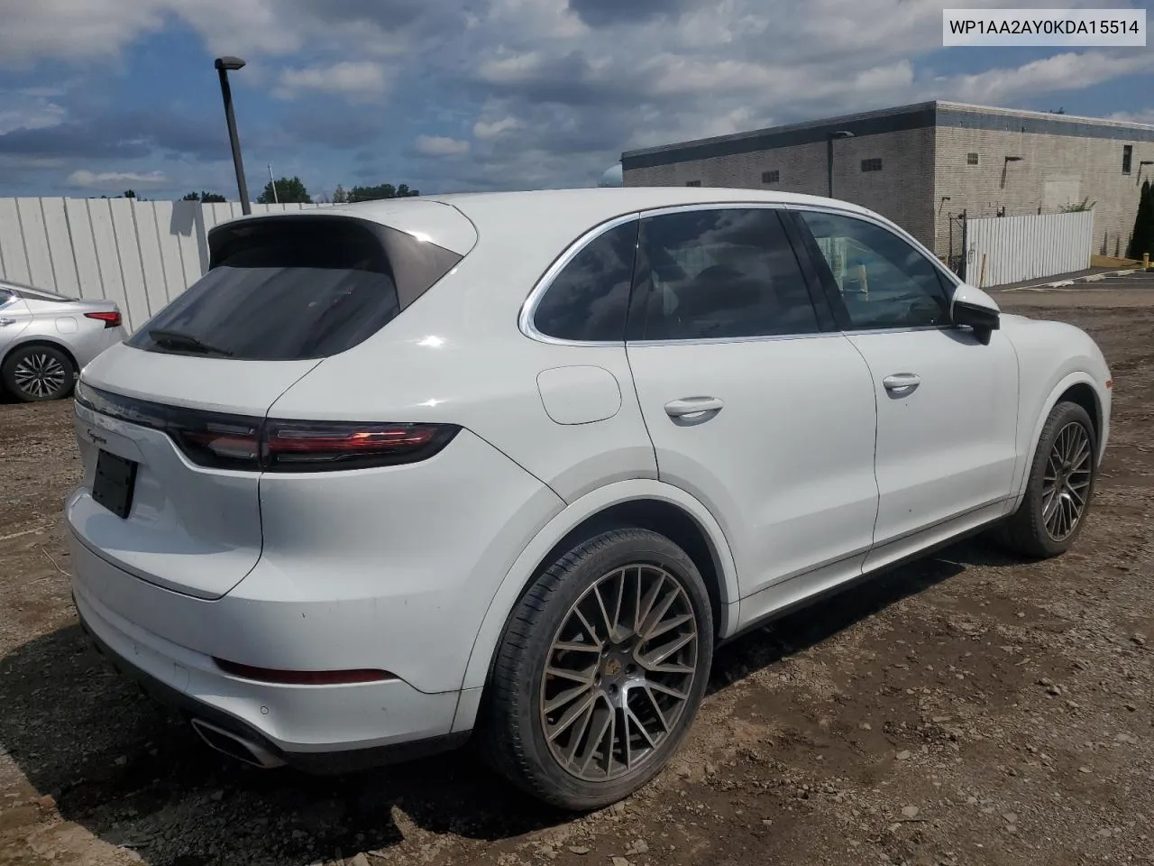 WP1AA2AY0KDA15514 2019 Porsche Cayenne