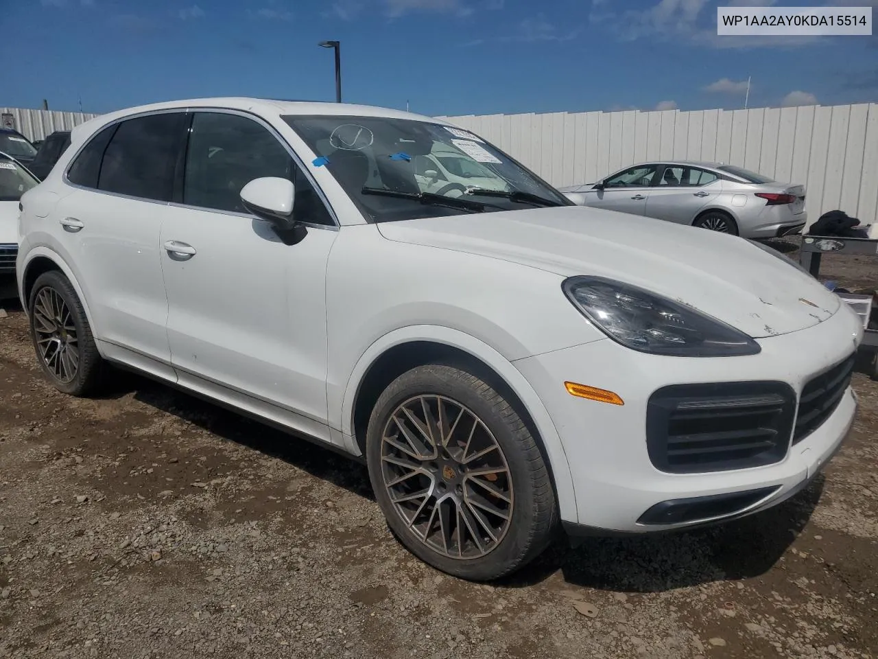 WP1AA2AY0KDA15514 2019 Porsche Cayenne