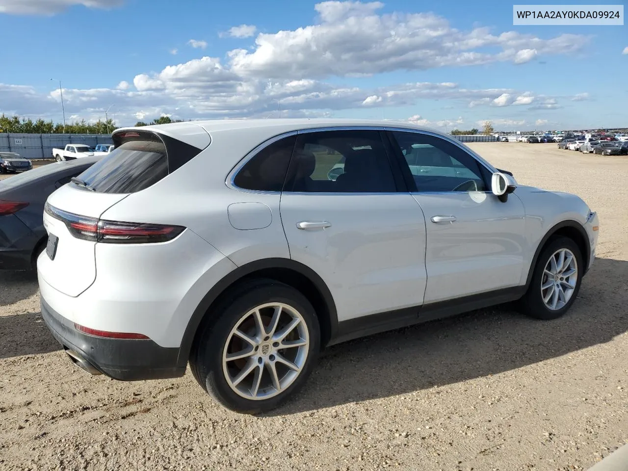 WP1AA2AY0KDA09924 2019 Porsche Cayenne