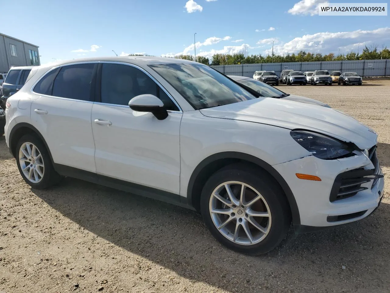 2019 Porsche Cayenne VIN: WP1AA2AY0KDA09924 Lot: 72241624