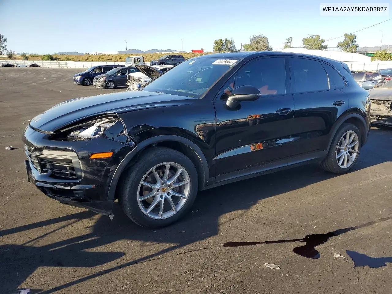 WP1AA2AY5KDA03827 2019 Porsche Cayenne