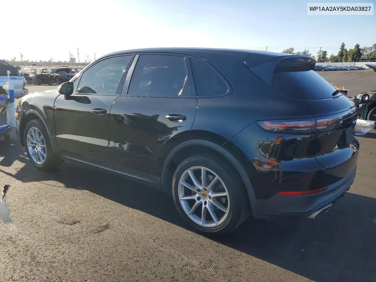 WP1AA2AY5KDA03827 2019 Porsche Cayenne