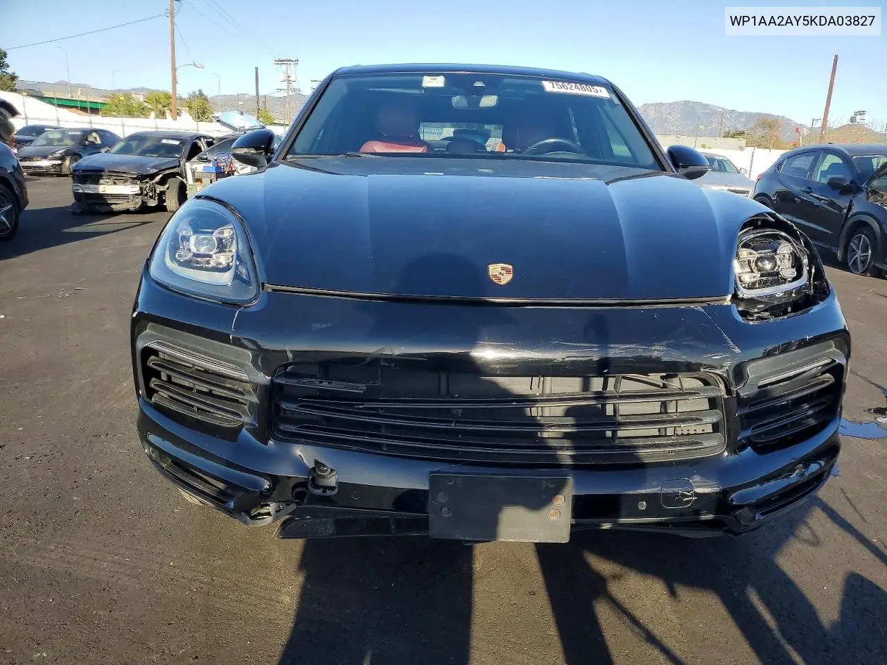 WP1AA2AY5KDA03827 2019 Porsche Cayenne