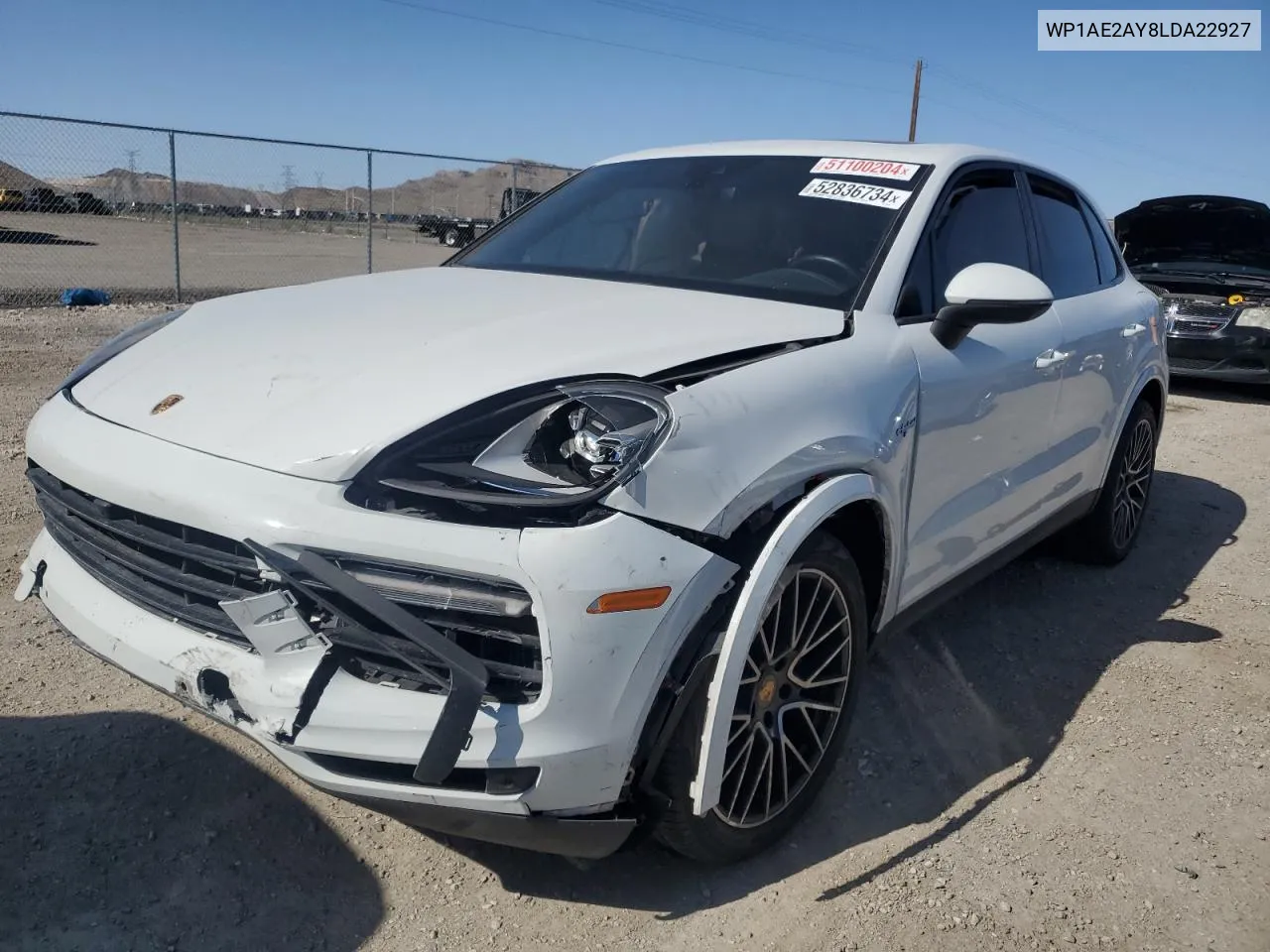 2020 Porsche Cayenne E-Hybrid VIN: WP1AE2AY8LDA22927 Lot: 52836734