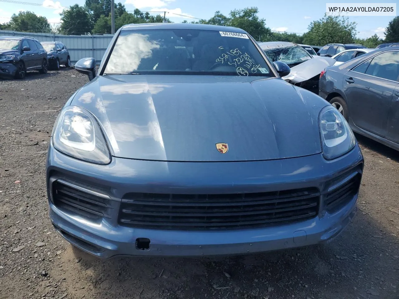 2020 Porsche Cayenne VIN: WP1AA2AY0LDA07205 Lot: 60768664